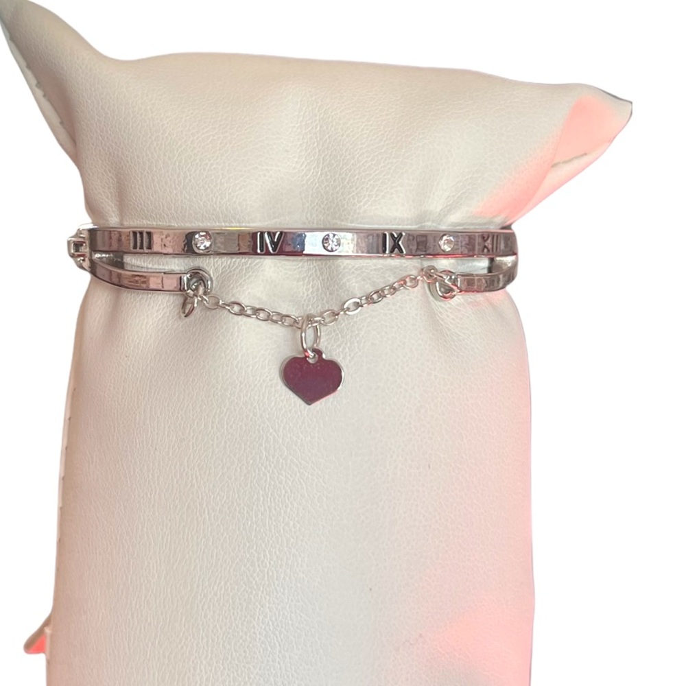 Roman Numeral Rhinestone Bracelet